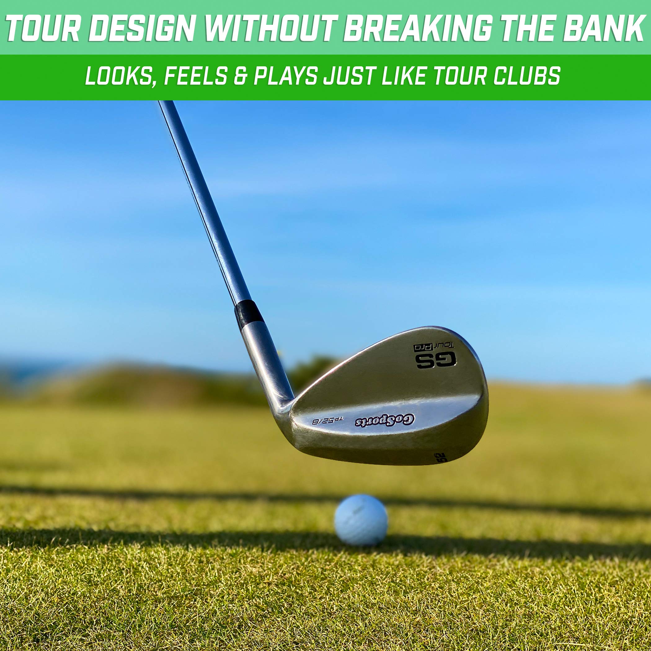 Amazon | GoSports ツアープロ ゴルフウェッジ – 52ギャップウェッジ